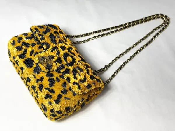 Chanel 26A Leopard Sequins Mini Flap Bag