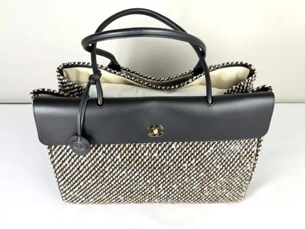 Chanel 26A Tweed Maxi Urban Essential Shopping Bag