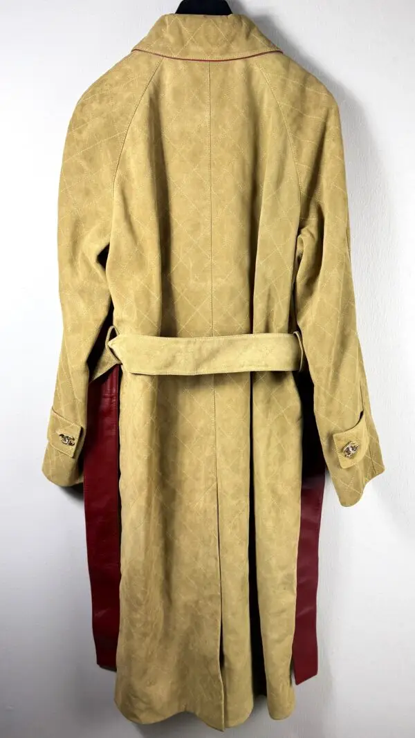 Chanel 26B Khaki Suede Coat